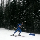 Sebastian Dandurand on his way to a 7th place in the Olympic trials sprint.